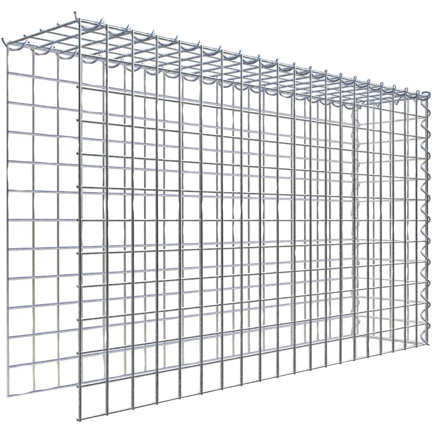 Gabiona Gabione-Anbaukorb Typ 4 60 x 100 x 20 cm Maschenw 5 x 5 cm