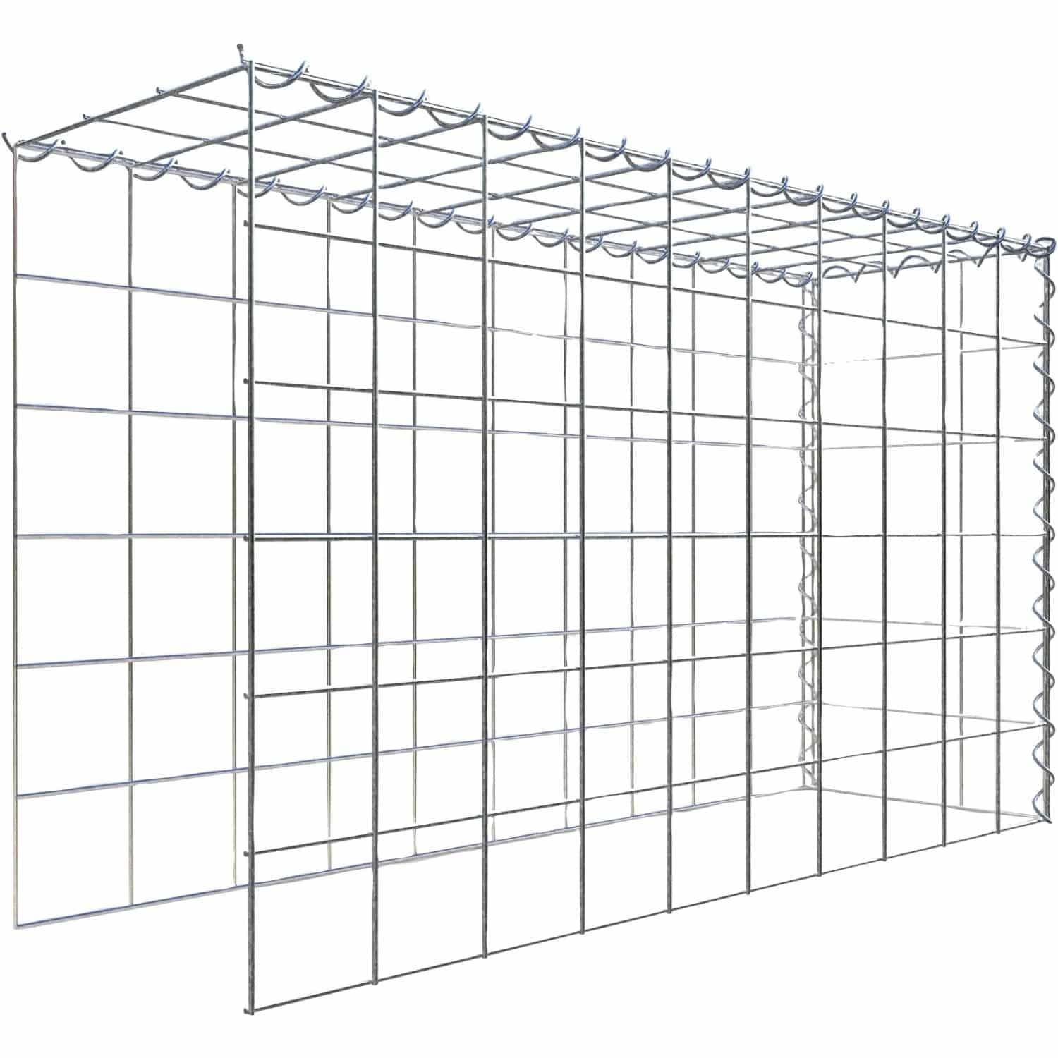 Gabiona Gabione-Anbaukorb Typ 4 60 x 100 x 30 cm Maschenw 10 x 10 cm