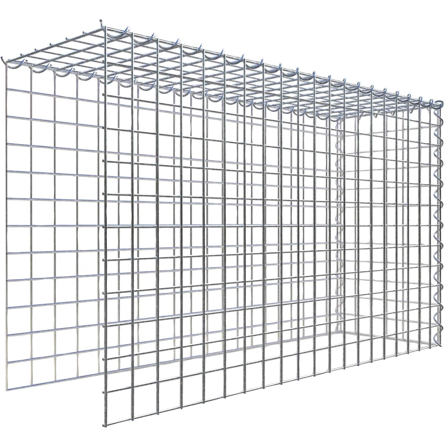 Gabiona Gabione-Anbaukorb Typ 4 60 x 100 x 30 cm Maschenw 5 x 5 cm