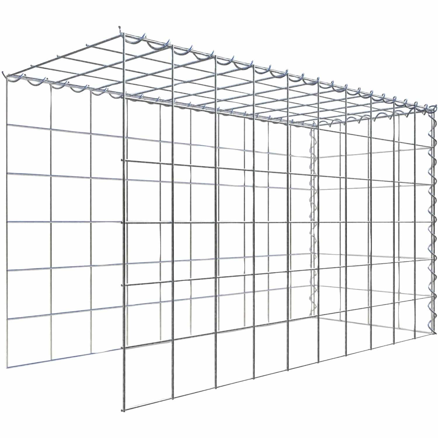 Gabiona Gabione-Anbaukorb Typ 4 60 x 100 x 40 cm Maschenw 10 x 10 cm