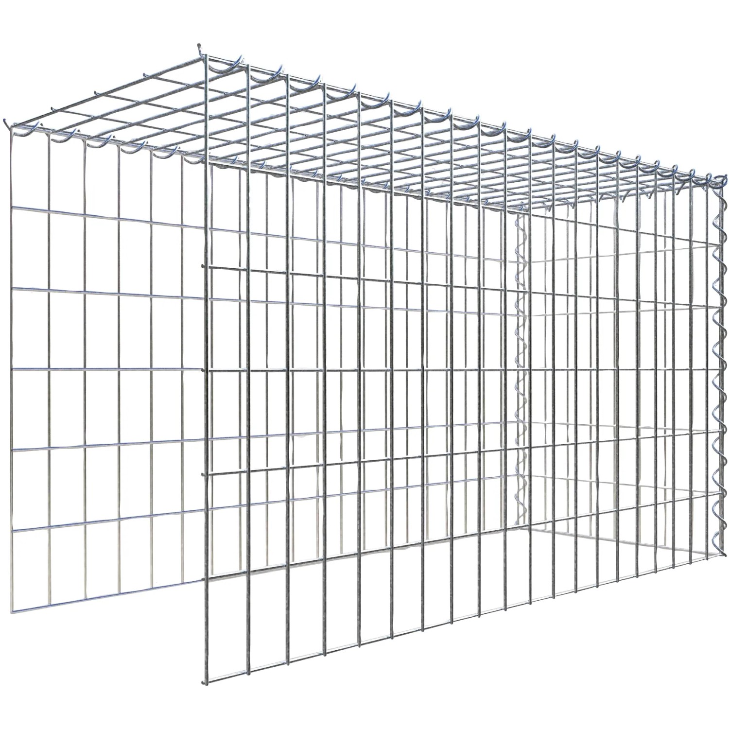 Gabiona Gabione-Anbaukorb Typ 4 60 x 100 x 40 cm Maschenw 5 x 10 cm