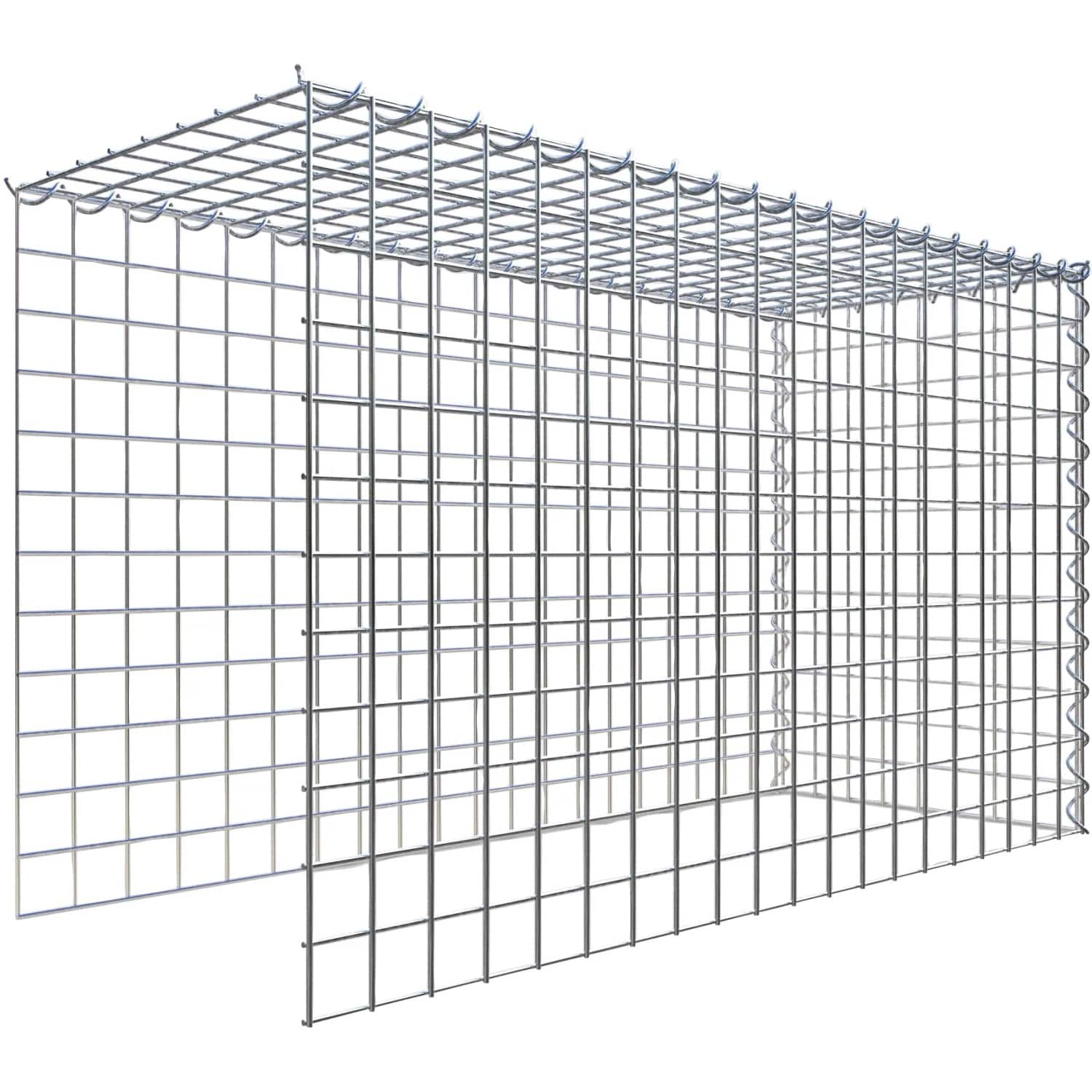 Gabiona Gabione-Anbaukorb Typ 4 60 x 100 x 40 cm Maschenw 5 x 5 cm
