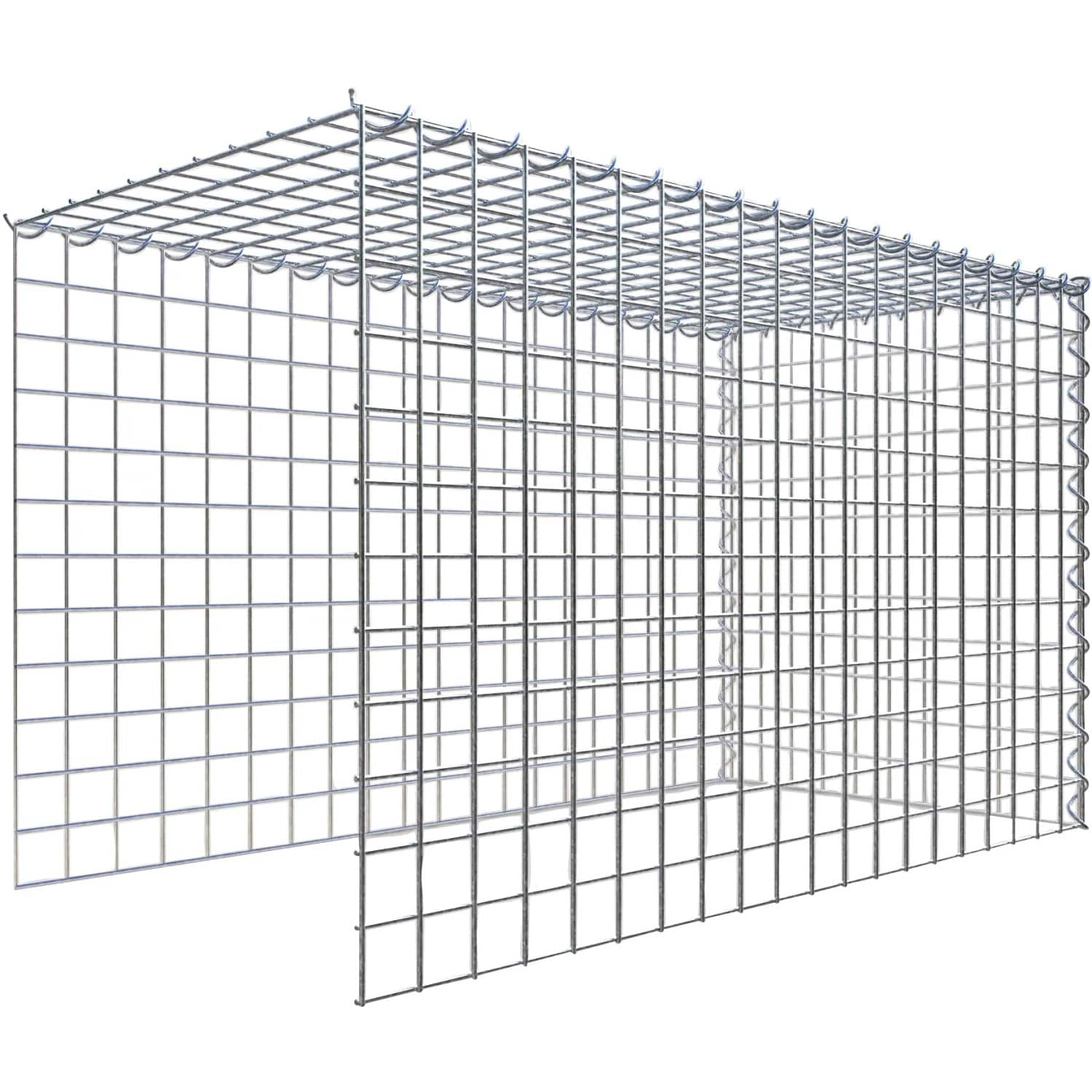 Gabiona Gabione-Anbaukorb Typ 4 60 x 100 x 50 cm Maschenw 5 x 5 cm