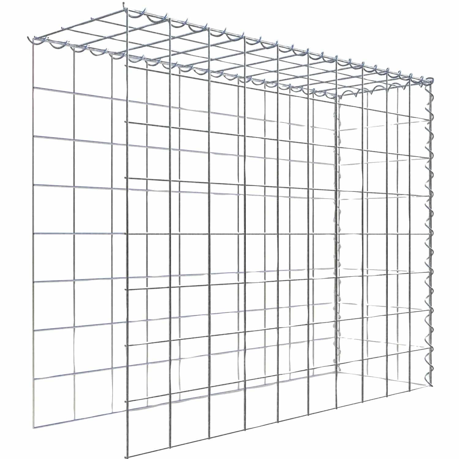 Gabiona Gabione-Anbaukorb Typ 4 80 x 100 x 30 cm Maschenw 10 x 10 cm