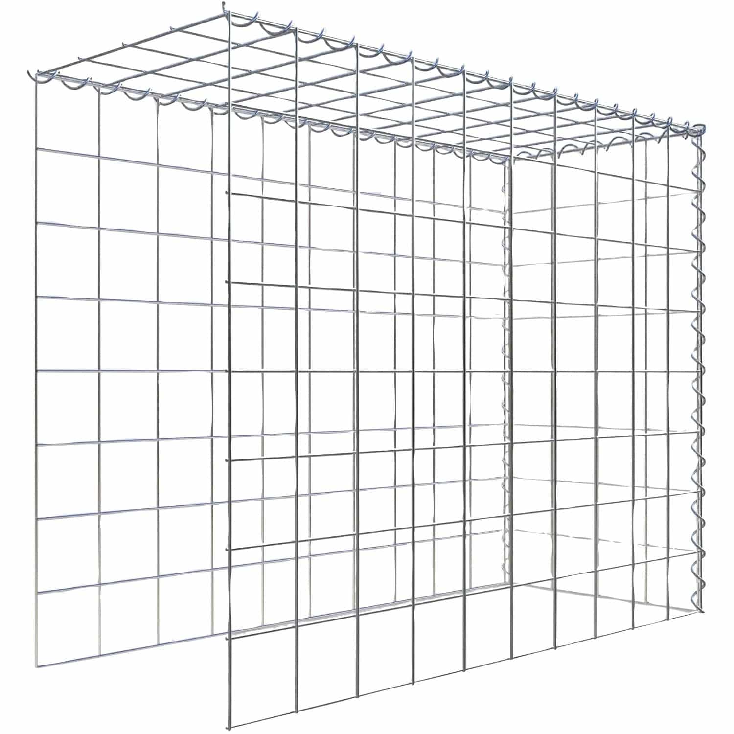 Gabiona Gabione-Anbaukorb Typ 4 80 x 100 x 40 cm Maschenw 10 x 10 cm