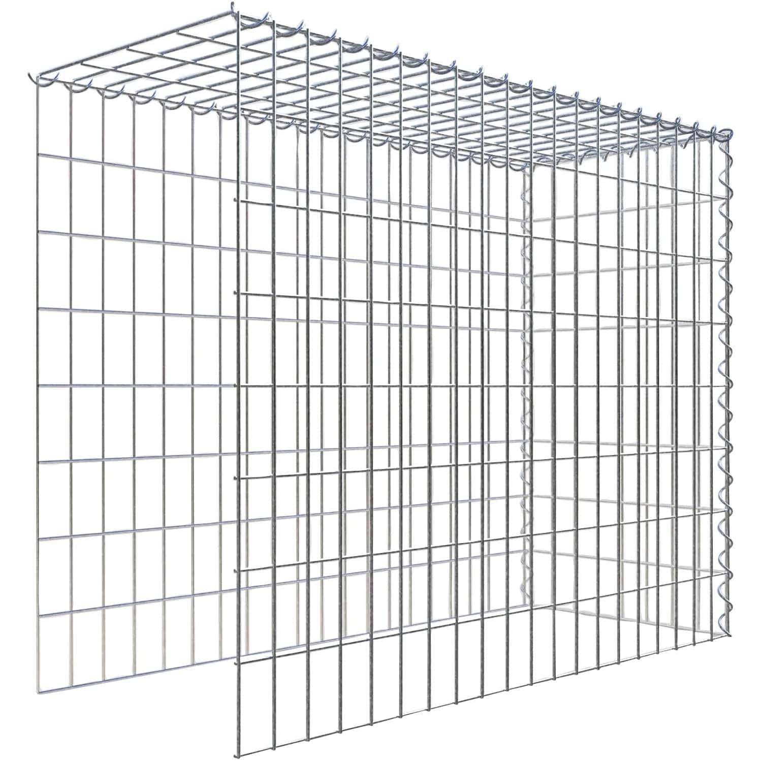 Gabiona Gabione-Anbaukorb Typ 4 80 x 100 x 40 cm Maschenw 5 x 10 cm