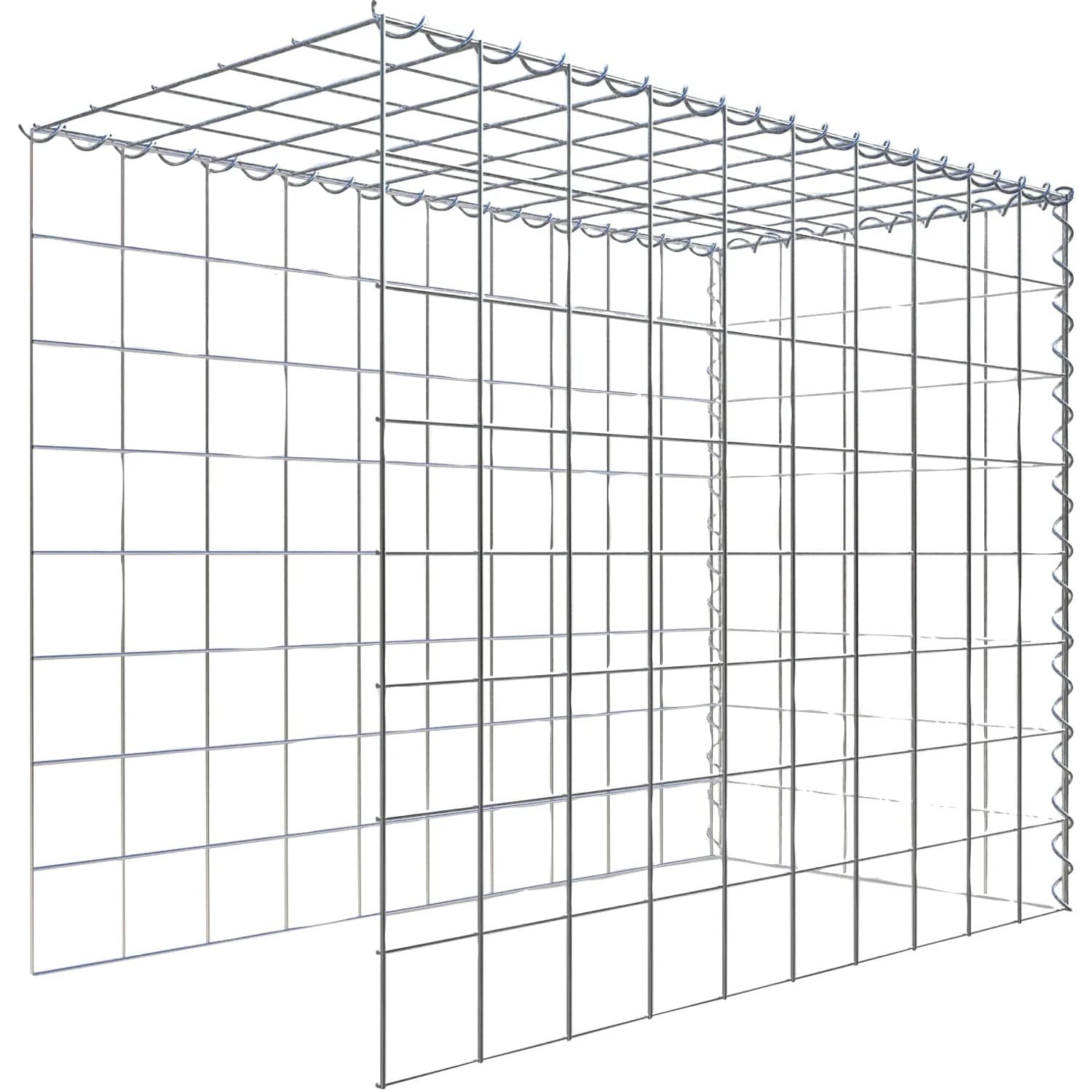 Gabiona Gabione-Anbaukorb Typ 4 80 x 100 x 50 cm Maschenw 10 x 10 cm