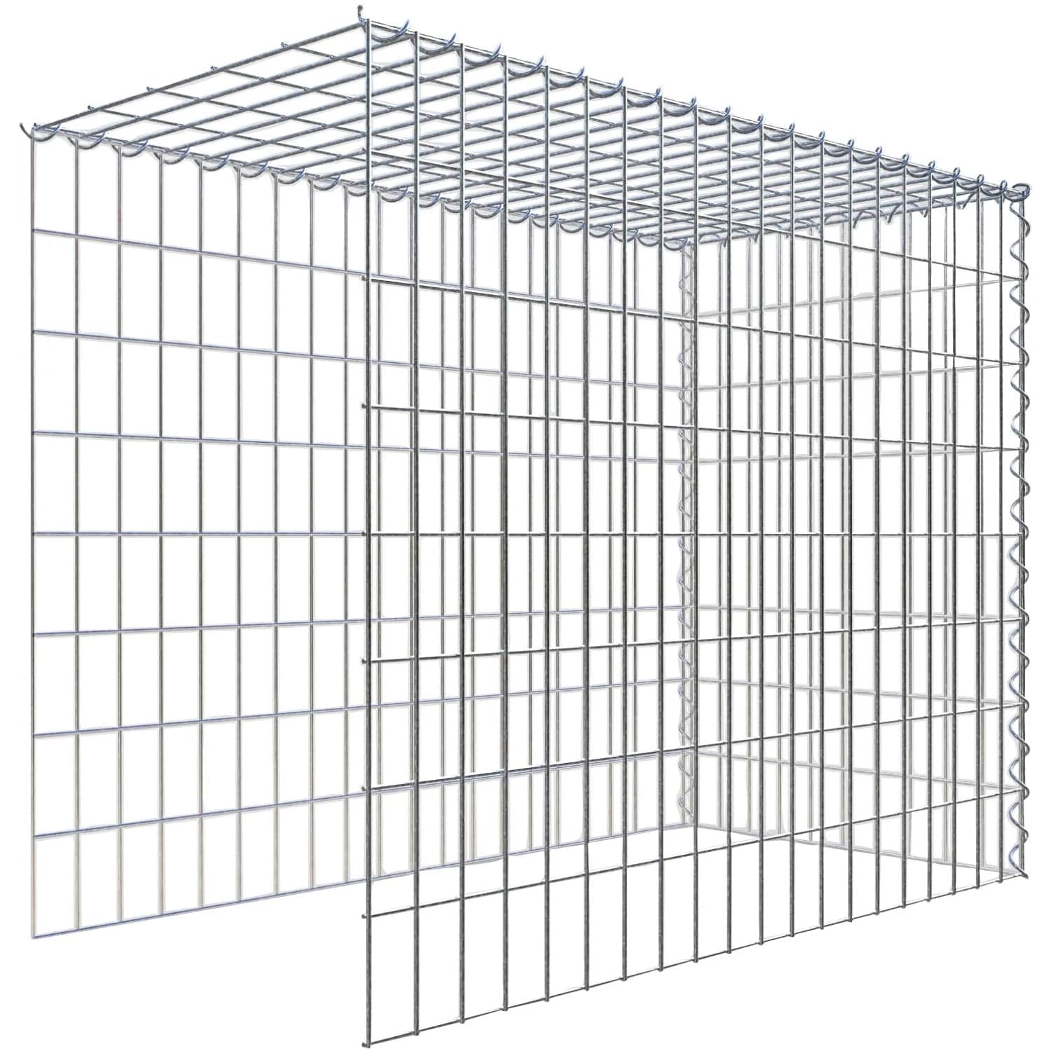 Gabiona Gabione-Anbaukorb Typ 4 80 x 100 x 50 cm Maschenw 5 x 10 cm