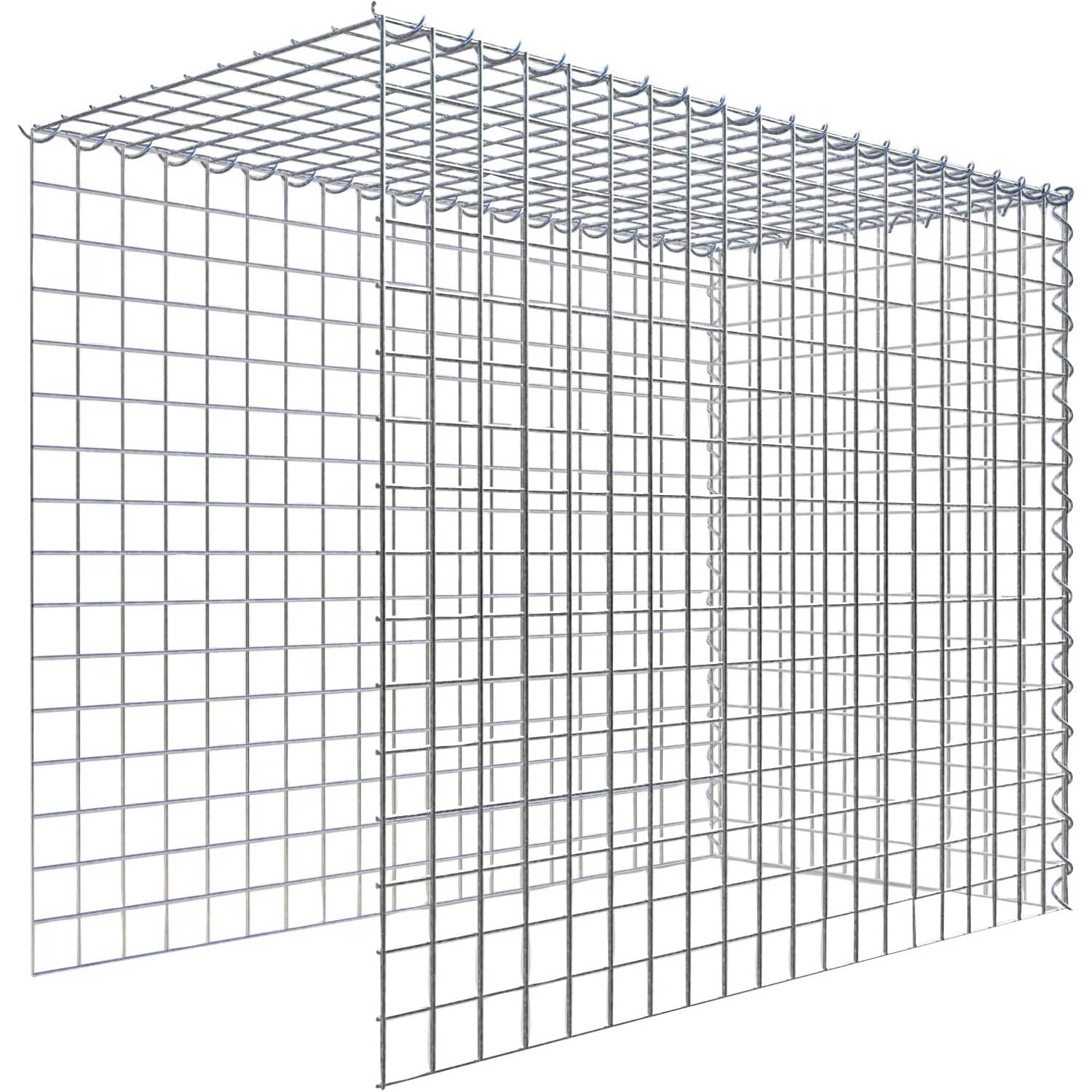 Gabiona Gabione-Anbaukorb Typ 4 80 x 100 x 50 cm Maschenw 5 x 5 cm