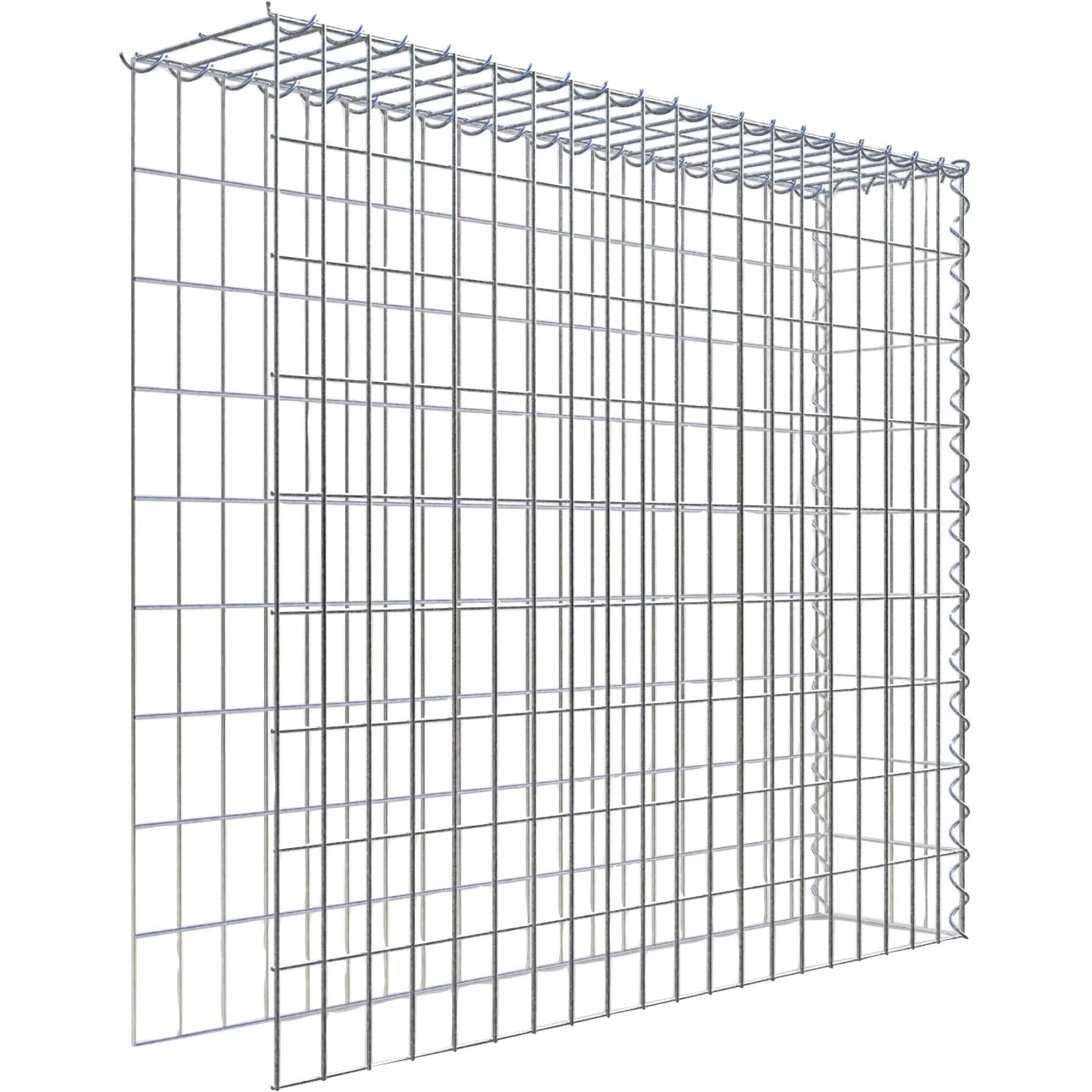 Gabiona Gabione-Anbaukorb Typ 4 90 x 100 x 20 cm Maschenw 5 x 10 cm