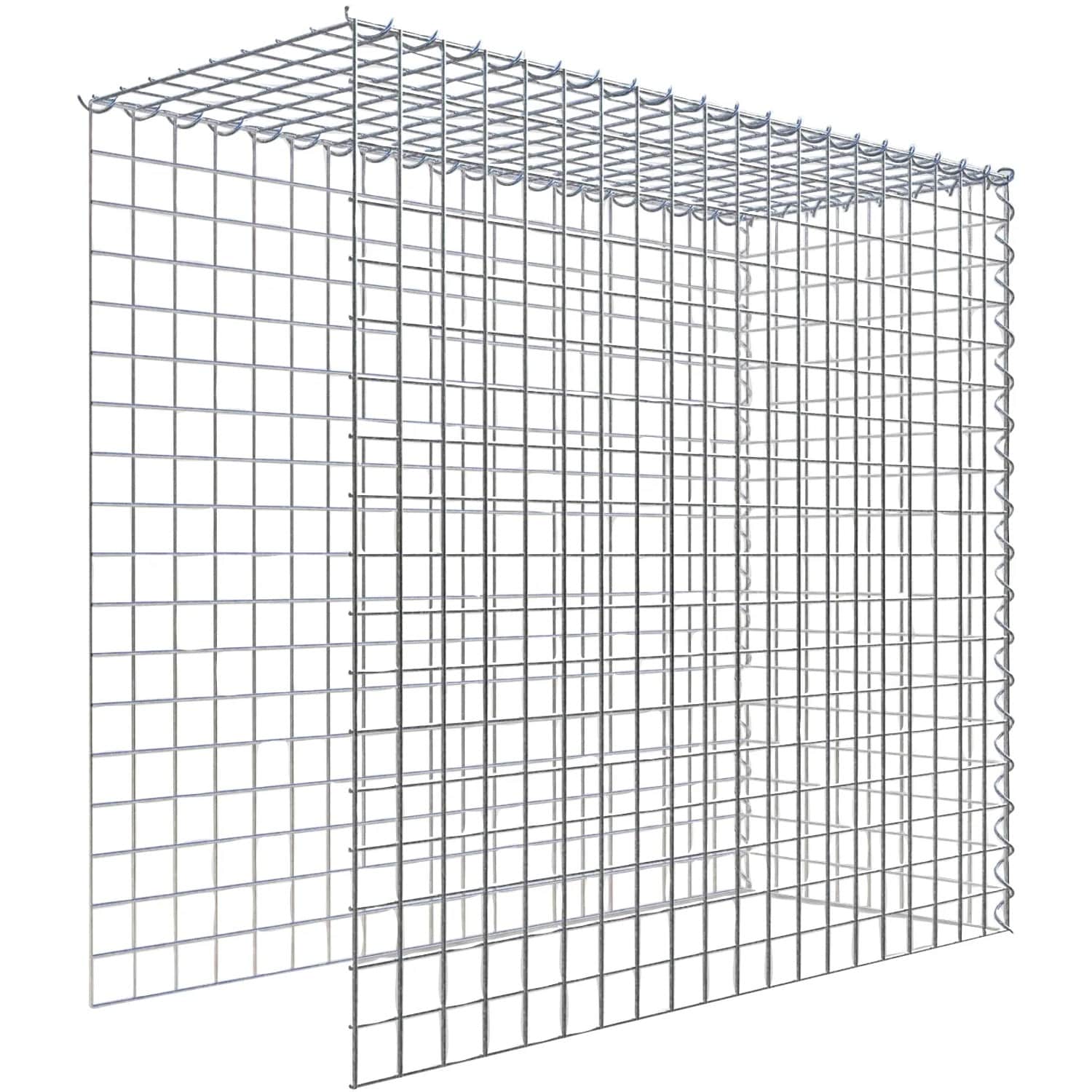 Gabiona Gabione-Anbaukorb Typ 4 90 x 100 x 40 cm Maschenw 5 x 5 cm