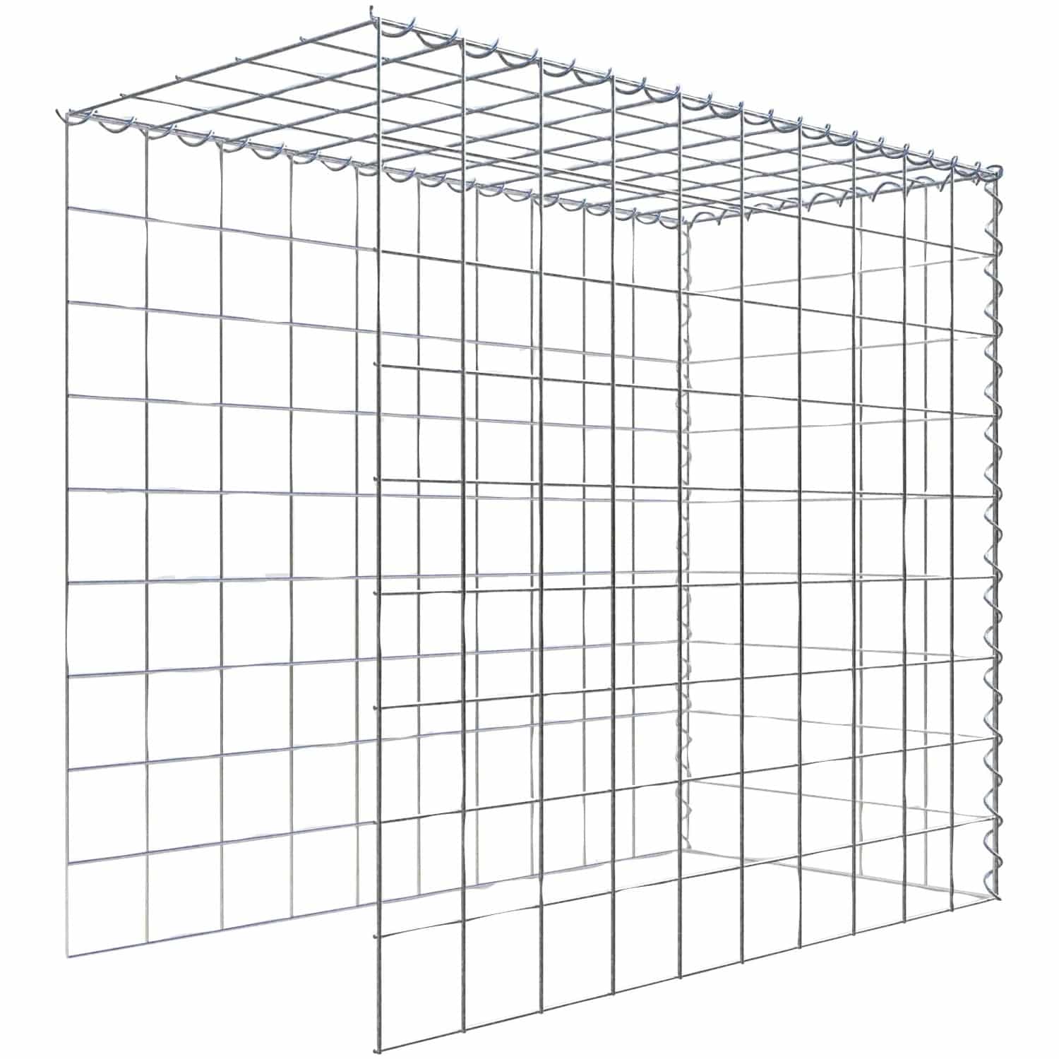 Gabiona Gabione-Anbaukorb Typ 4 90 x 100 x 50 cm Maschenw 10 x 10 cm