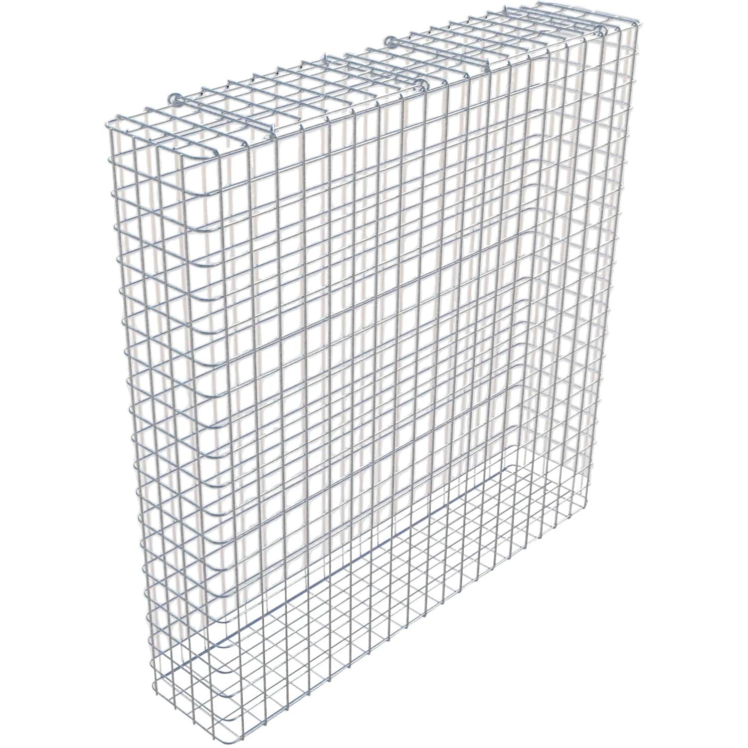 Gabiona Gabione feuerverz 102 x 102 x 22 cm Maschenw 5 x 5 cm