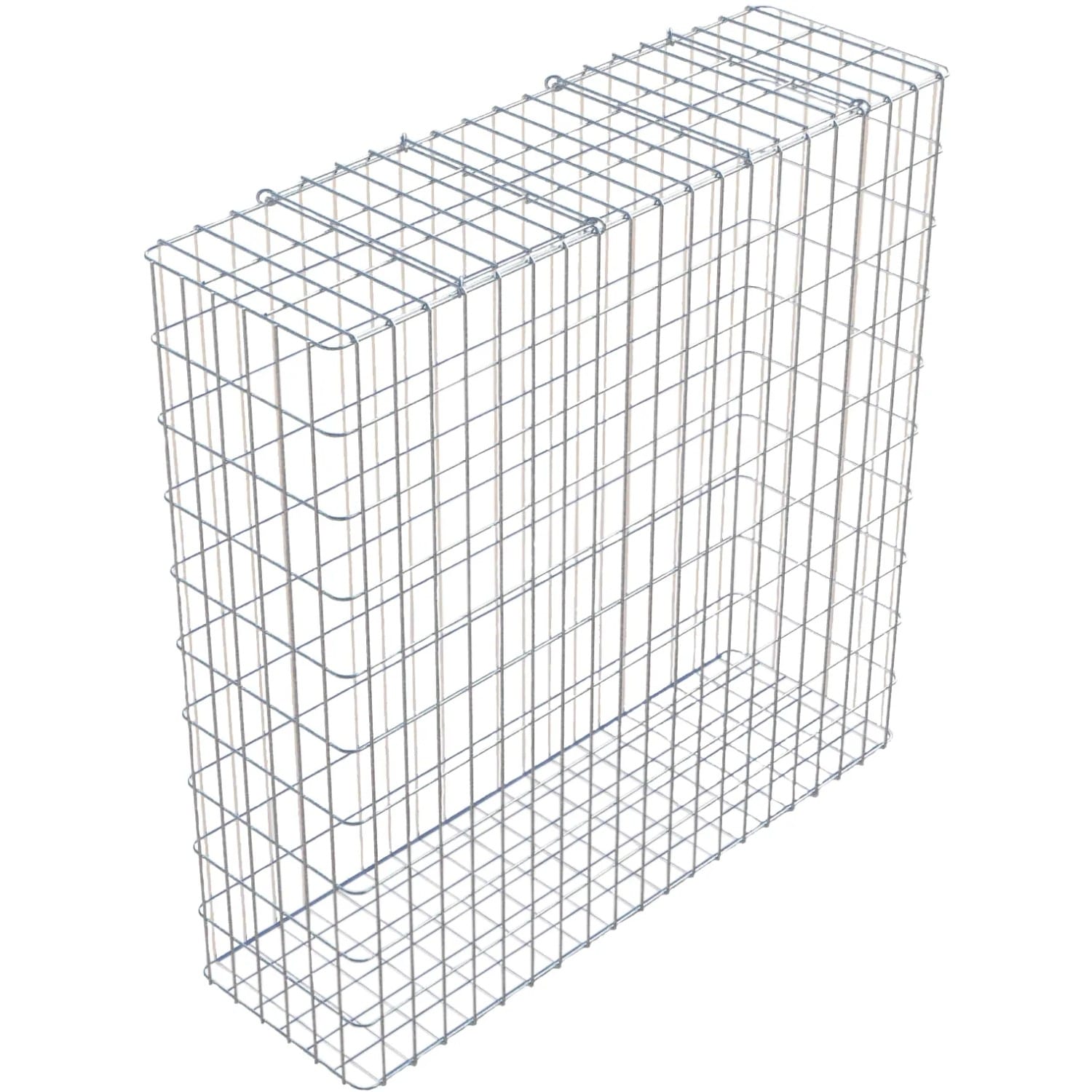 Gabiona Gabione feuerverz 102 x 102 x 32 cm Maschenw 5 x 10 cm