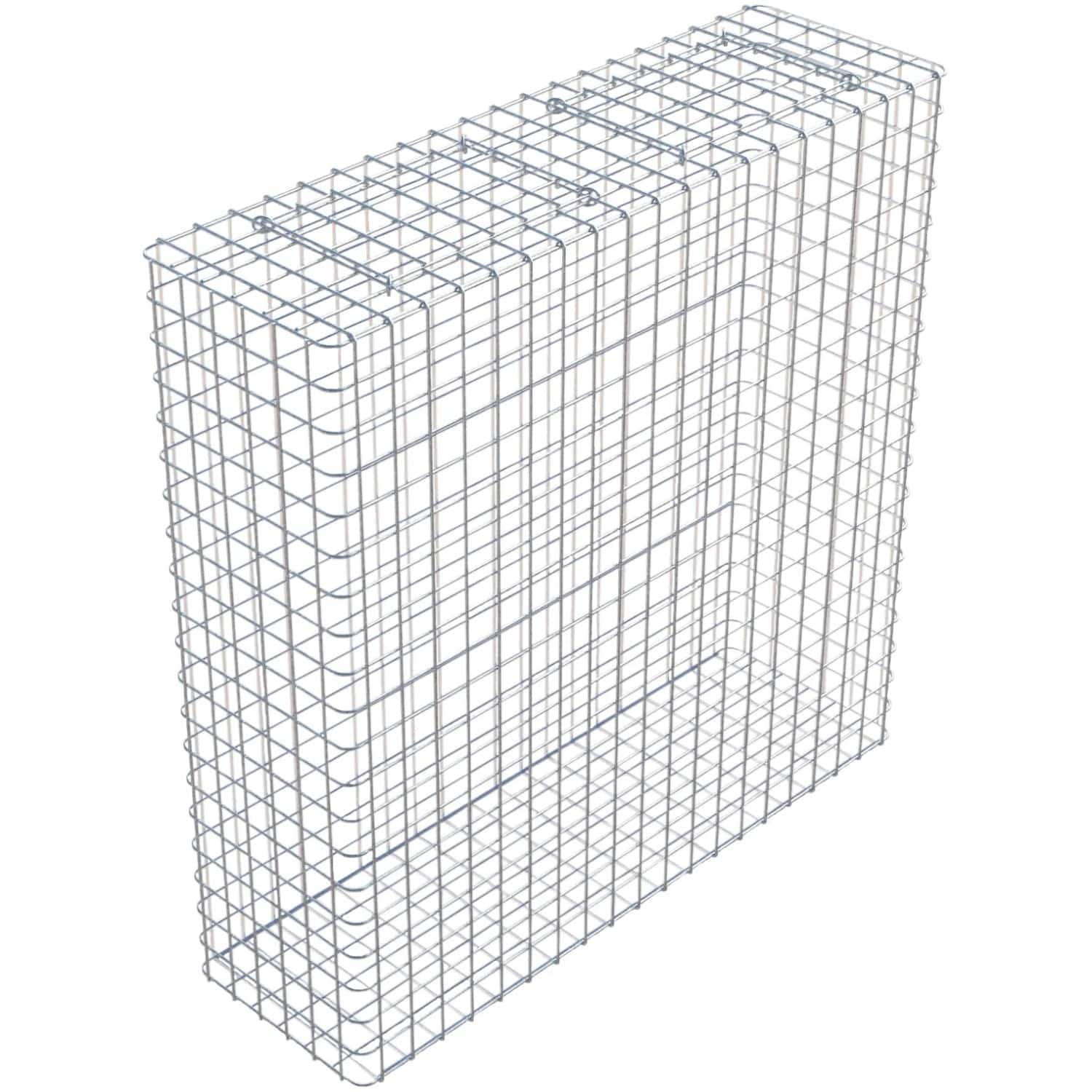 Gabiona Gabione feuerverz 102 x 102 x 32 cm Maschenw 5 x 5 cm
