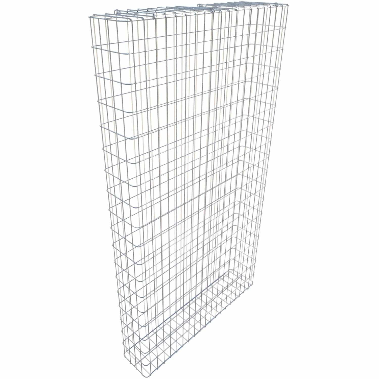 Gabiona Gabione feuerverz 182 x 102 x 22 cm Maschenw 5 x 10 cm
