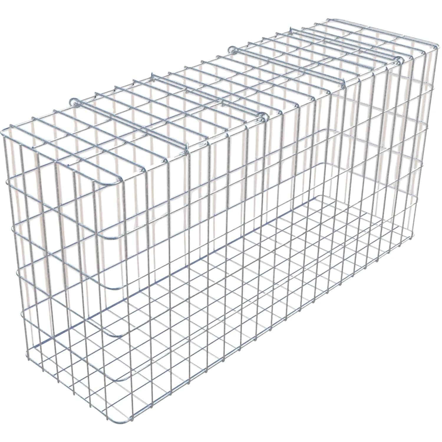 Gabiona Gabione feuerverz 52 x 102 x 32 cm Maschenw 5 x 10 cm