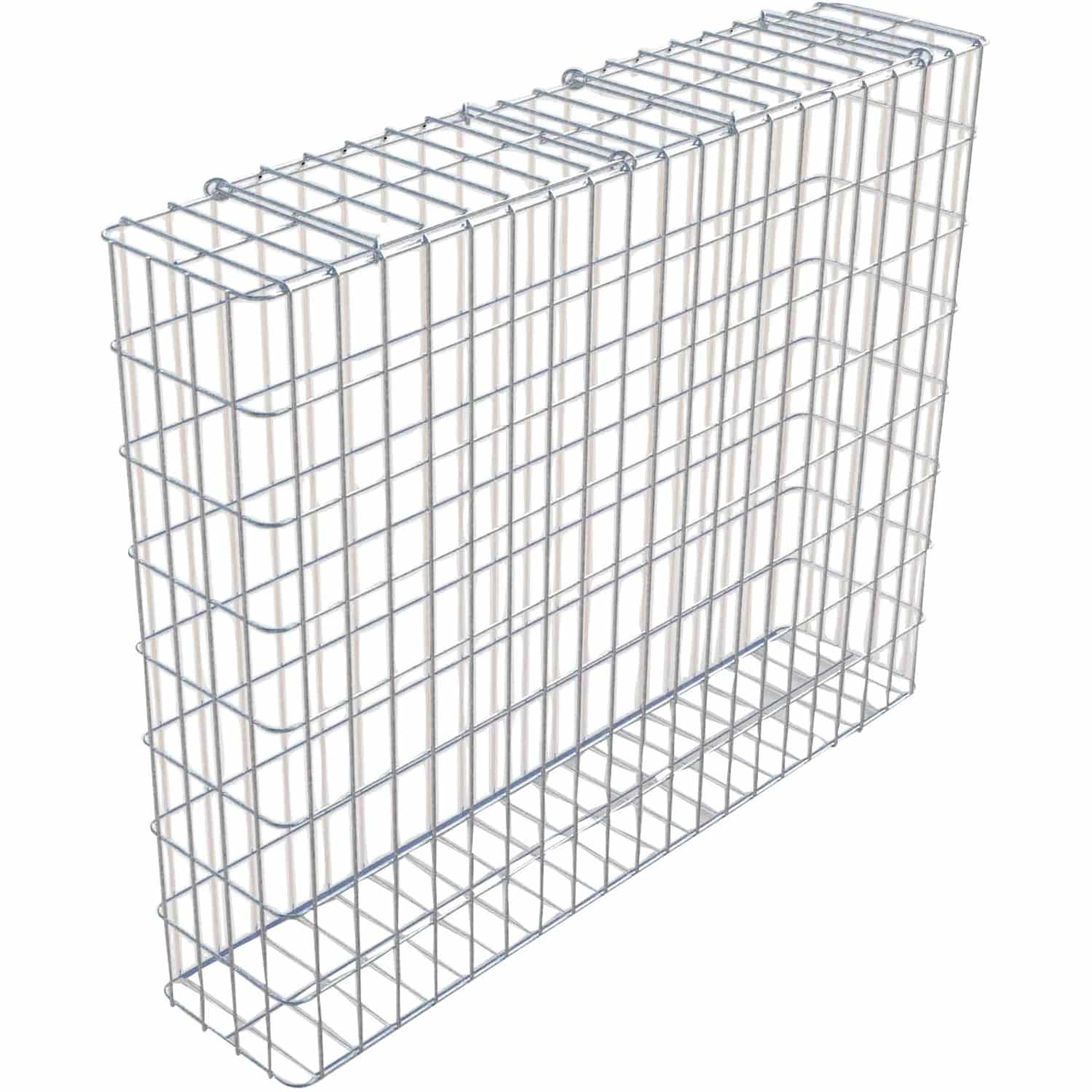 Gabiona Gabione feuerverz 82 x 102 x 22 cm Maschenw 5 x 10 cm