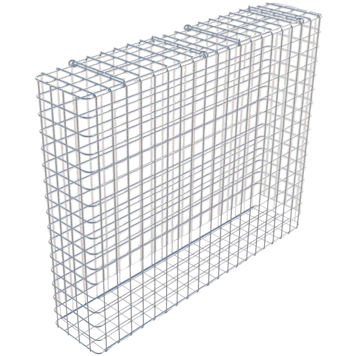 Gabiona Gabione feuerverz 82 x 102 x 22 cm Maschenw 5 x 5 cm