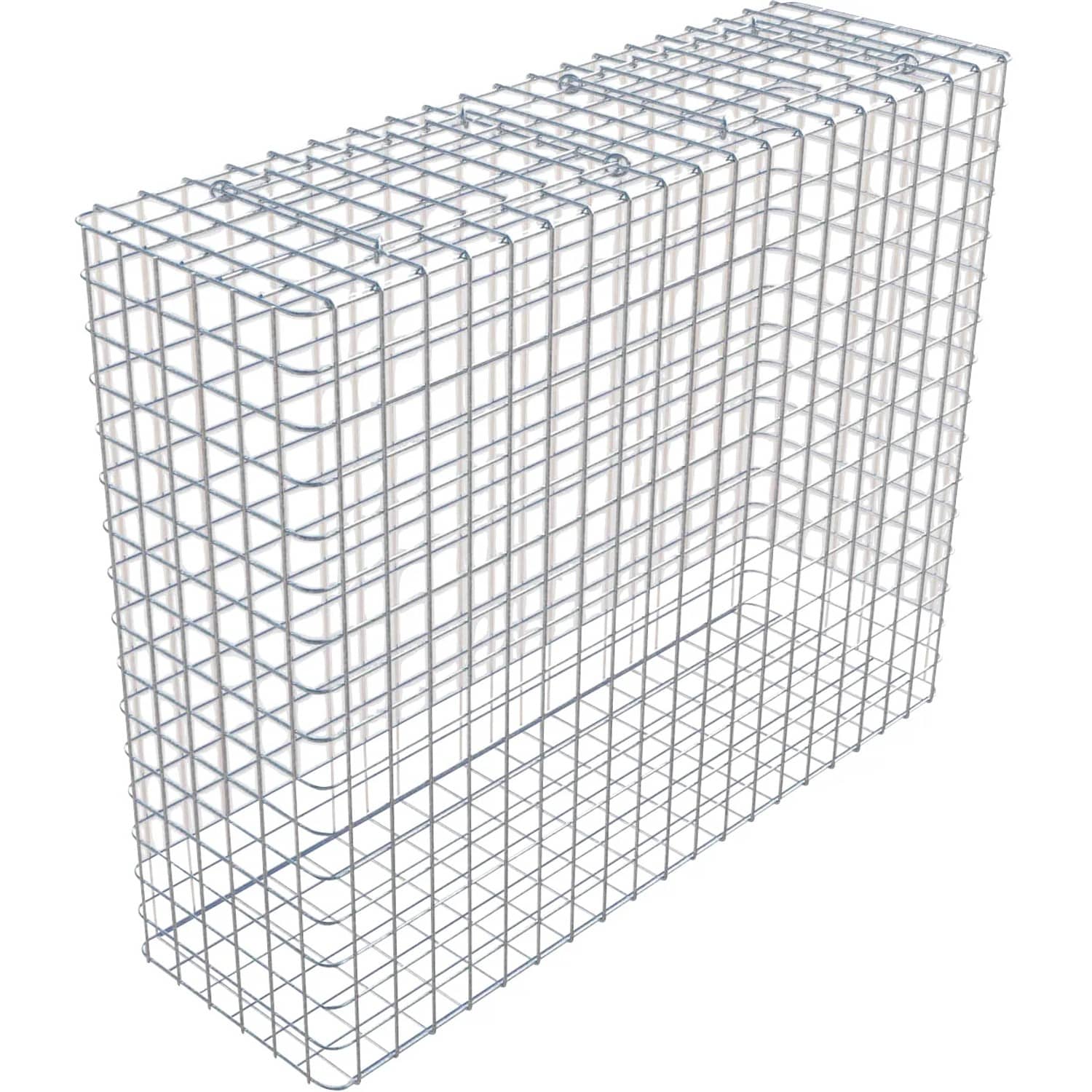 Gabiona Gabione feuerverz 82 x 102 x 32 cm Maschenw 5 x 5 cm