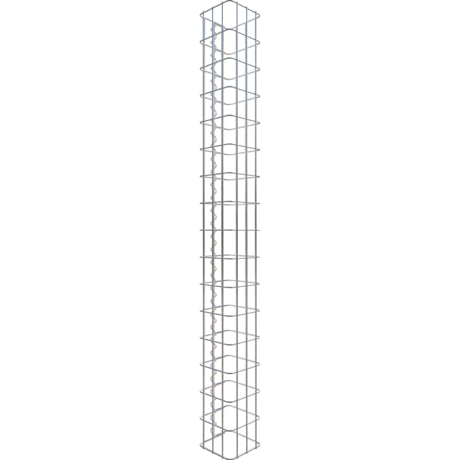 Gabiona Gabionen-Säule eckig 160 cm x 17 cm x 17 cm Maschenw 5 cm x 10 cm