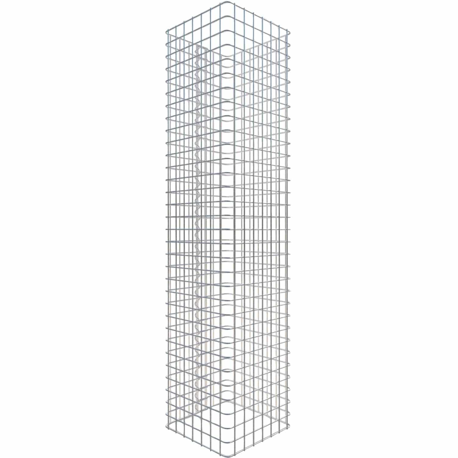 Gabiona Gabionen-Säule eckig 160 x 37 x 37 cm Maschenw 5 x 5 cm