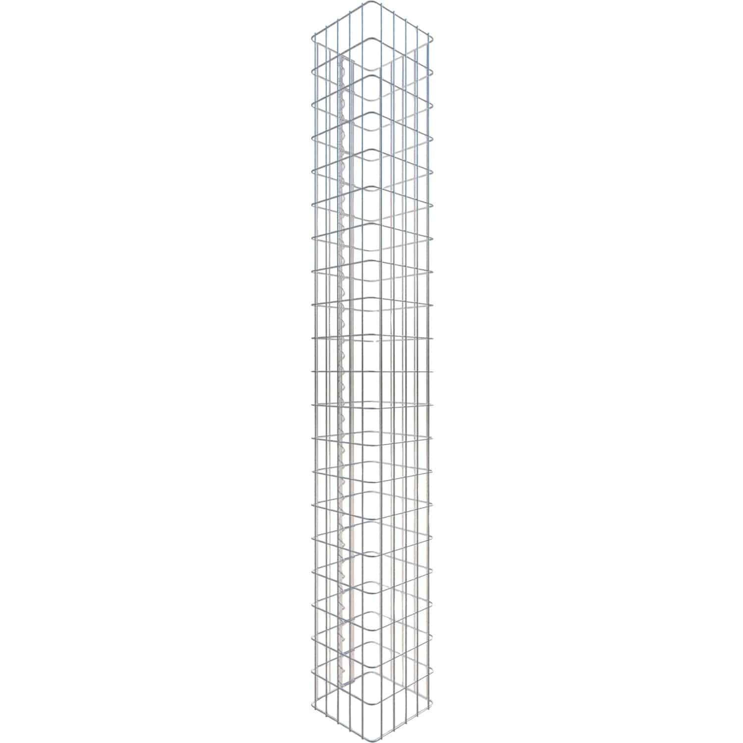 Gabiona Gabionen-Säule eckig 200 x 27 x 27 cm Maschenw 5 x 10 cm