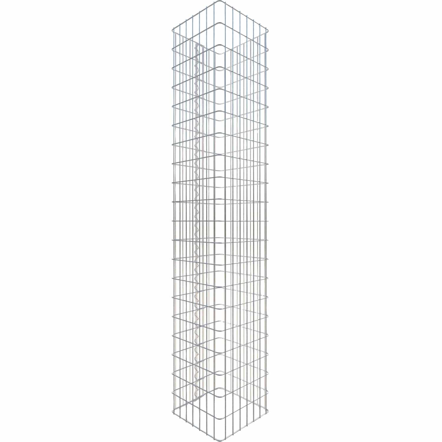 Gabiona Gabionen-Säule eckig 200 x 37 x 37 cm Maschenw 5 x 10 cm