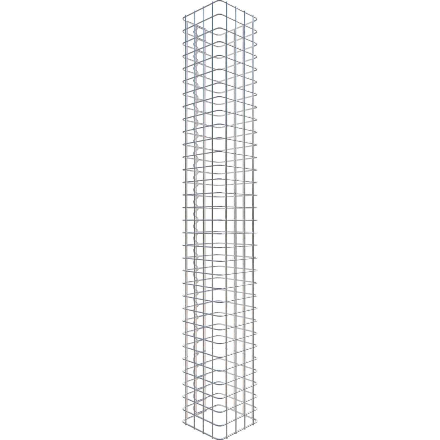 Gabiona Gabionen-Säule eckig 22 cm x 22 cm x 160 cm Maschenweite 5 cm x 5 cm