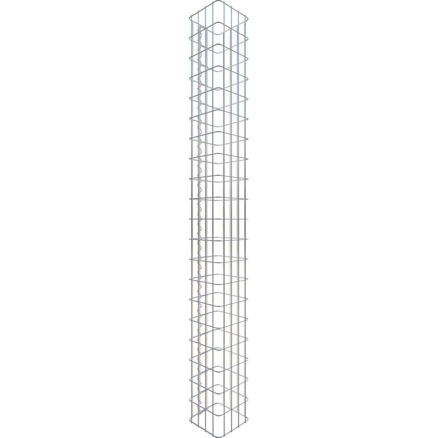 Gabiona Gabionen-Säule eckig 22 cm x 22 cm x 200 cm Maschenweite 5 cm x 10 cm