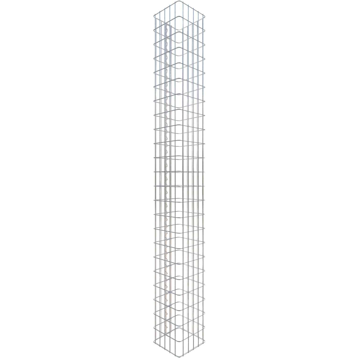 Gabiona Gabionen-Säule eckig 230 x 27 x 27 cm Maschenw 5 x 10 cm