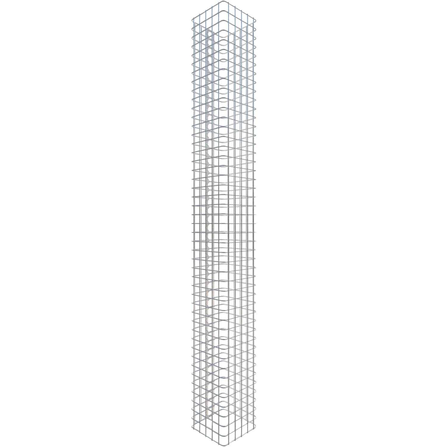 Gabiona Gabionen-Säule eckig 230 x 27 x 27 cm Maschenw 5 x 5 cm