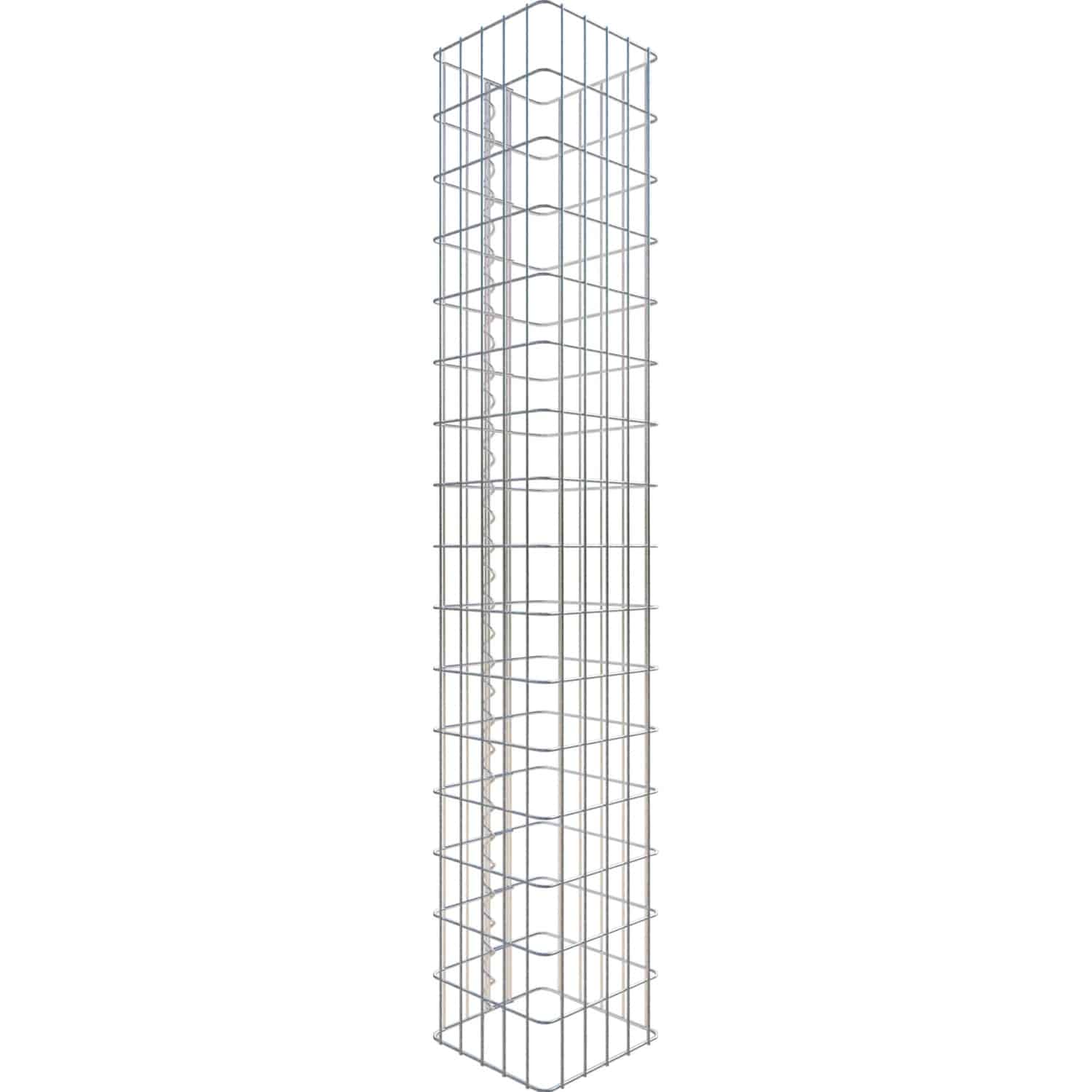 Gabiona Gabionen-Säule eckig 27 cm x 27 cm x 160 cm Maschenweite 5 cm x 10 cm