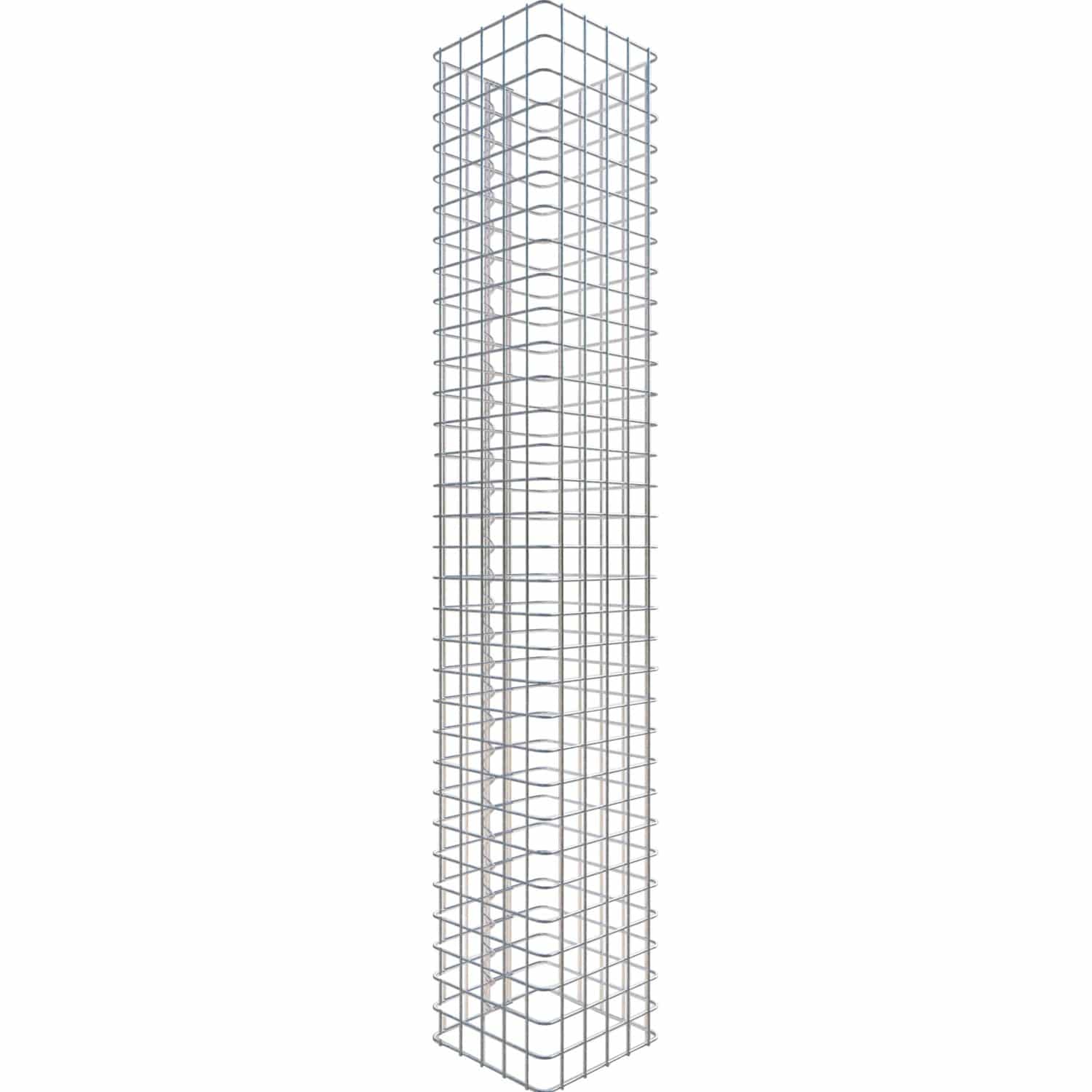 Gabiona Gabionen-Säule eckig 27 cm x 27 cm x 160 cm Maschenweite 5 cm x 5 cm