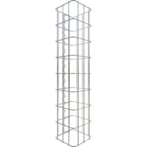 Gabiona Gabionen-Säule eckig 80 cm x 17 cm x 17 cm Maschenw 5 cm x 10 cm