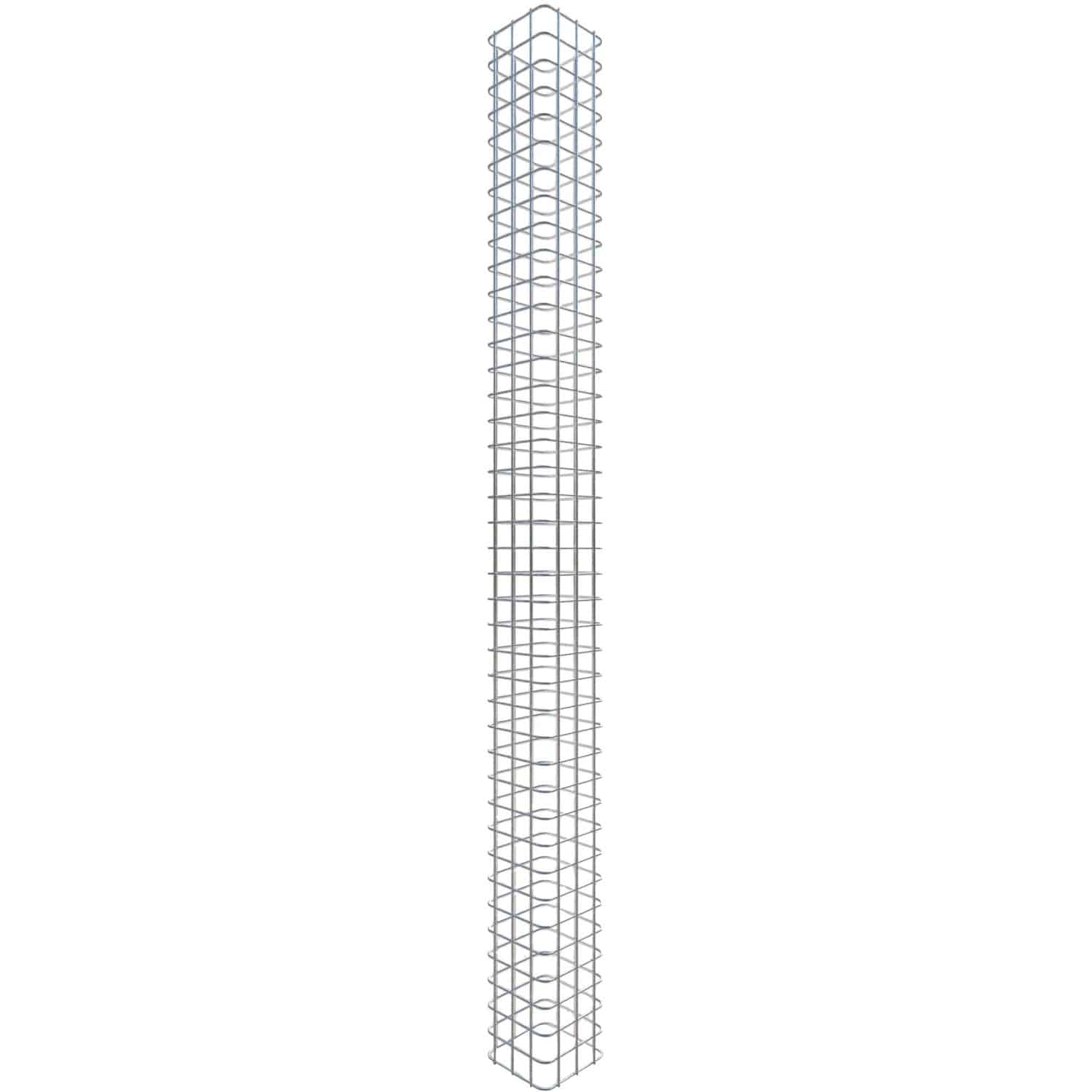 Gabiona Gabionen-Säule eckig feuerverz 200 x 17 x 17 cm Maschenw 5 x 5 cm