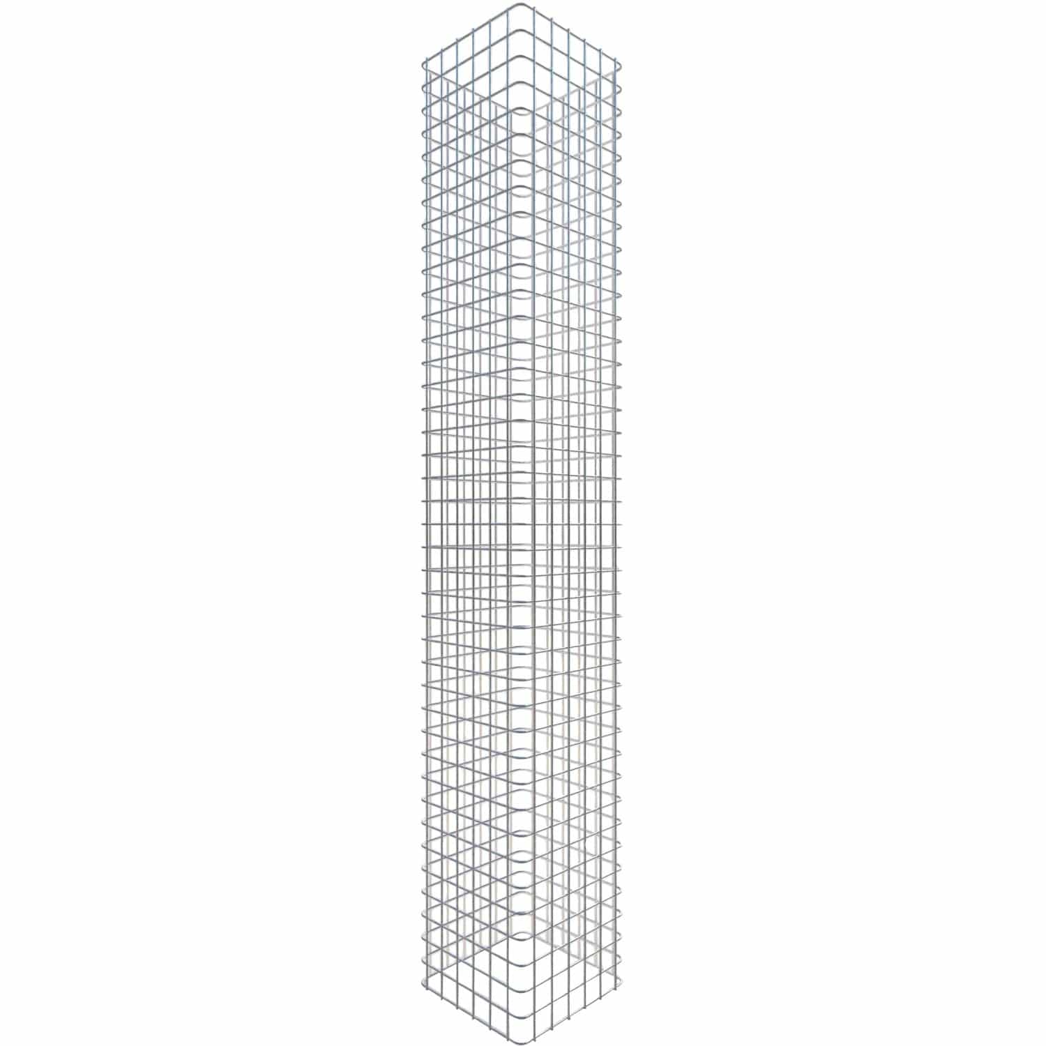 Gabiona Gabionen-Säule eckig feuerverz 200 x 32 x 32 cm Maschenw 5 x 5 cm