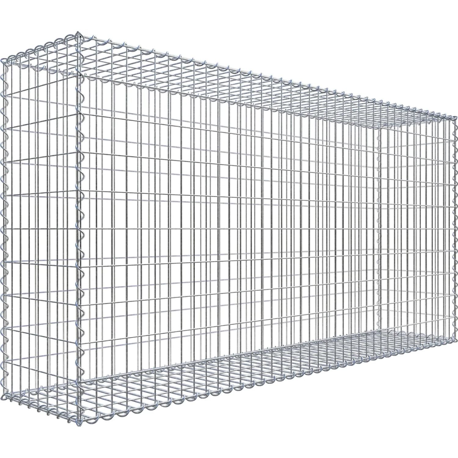 Gabiona Gabionenkorb 100 cm x 200 cm x 40 cm Maschenw 5 cm x 10 cm