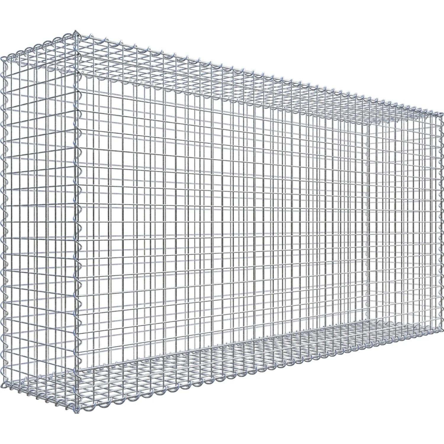 Gabiona Gabionenkorb 100 cm x 200 cm x 40 cm Maschenw 5 cm x 5 cm