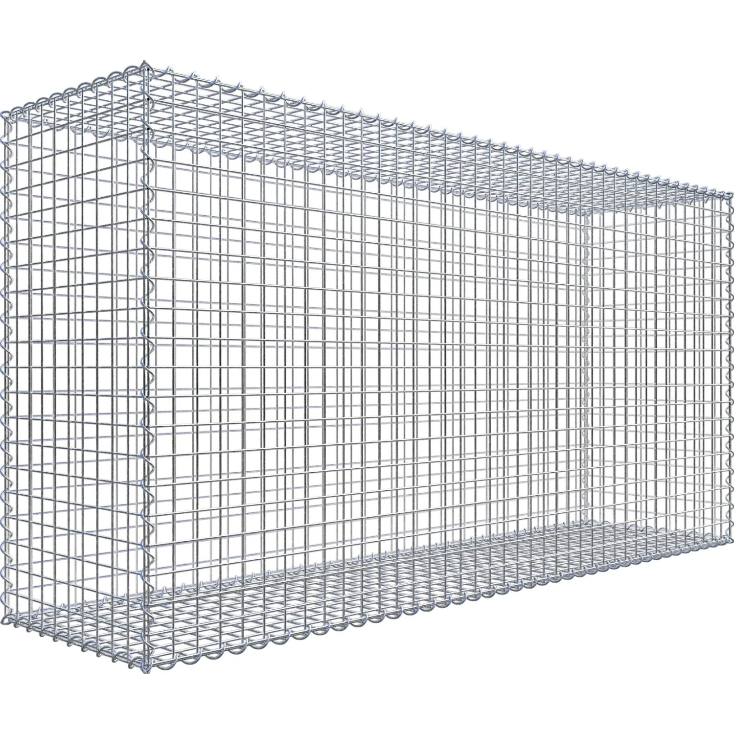 Gabiona Gabionenkorb 100 cm x 200 cm x 50 cm Maschenw 5 cm x 5 cm