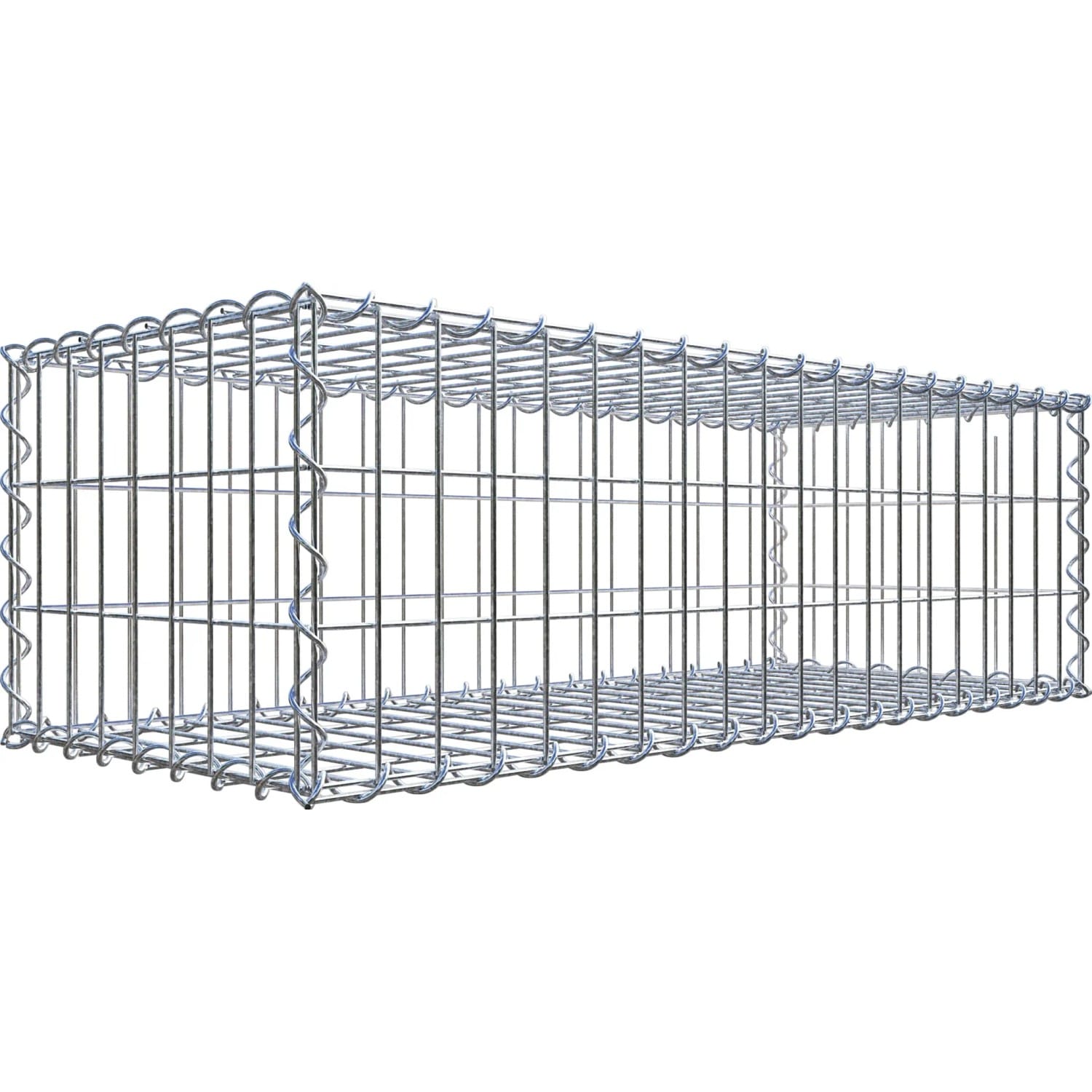 Gabiona Gabionenkorb 30 cm x 100 cm x 40 cm Maschenw 5 cm x 10 cm