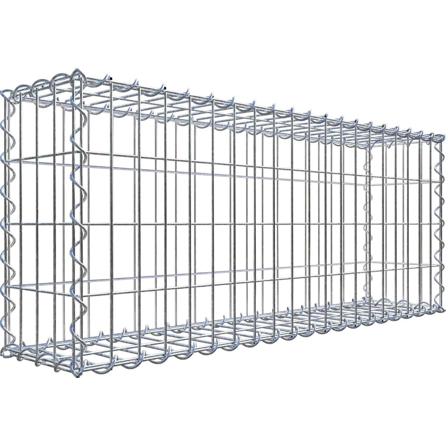 Gabiona Gabionenkorb 40 cm x 100 cm x 20 cm Maschenw 5 cm x 10 cm