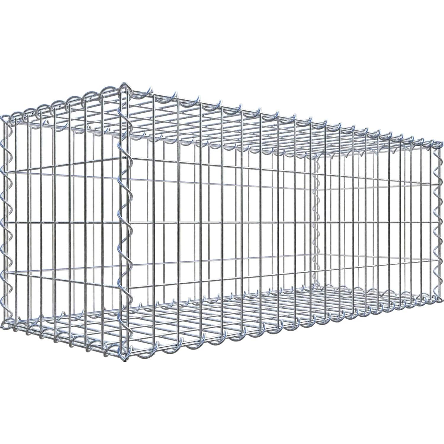 Gabiona Gabionenkorb 40 cm x 100 cm x 40 cm Maschenw 5 cm x 10 cm