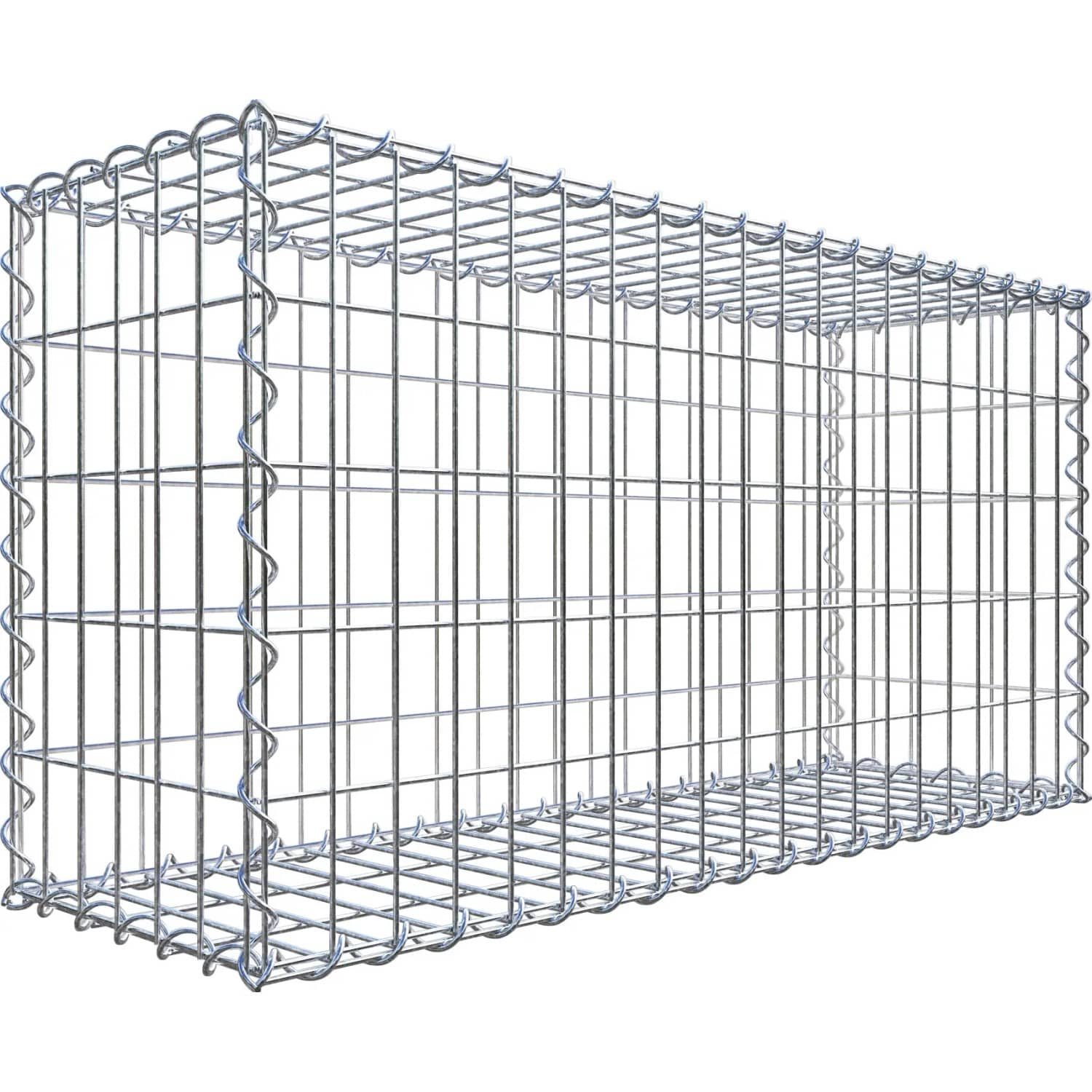 Gabiona Gabionenkorb 50 cm x 100 cm x 30 cm Maschenw 5 cm x 10 cm