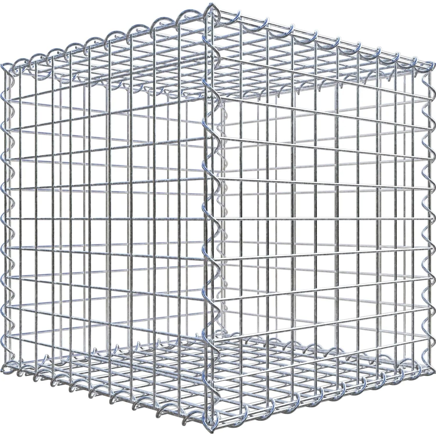 Gabiona Gabionenkorb 50 cm x 50 cm x 50 cm Maschenw 5 cm x 5 cm