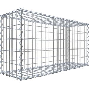Gabiona Gabionenkorb 60 cm x 100 cm x 30 cm Maschenw 5 cm x 10 cm