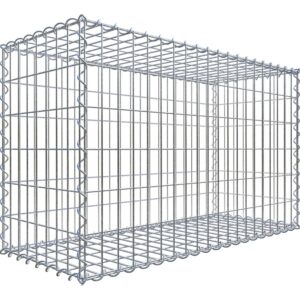 Gabiona Gabionenkorb 60 cm x 100 cm x 40 cm Maschenw 5 cm x 10 cm
