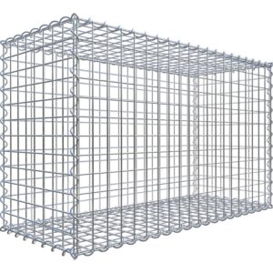 Gabiona Gabionenkorb 60 cm x 100 cm x 40 cm Maschenw 5 cm x 5 cm