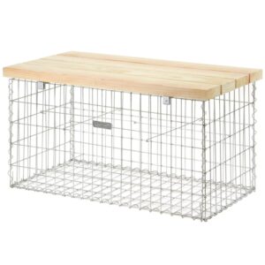 Gabionen Bank mittel 105 cm x 56 cm x 54 cm