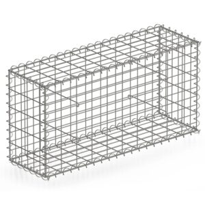 KARAT Gabionenkorb Lenox Steinkorb Zaun Sichtschutz Verzinkt 100 x 50 x 30 cm
